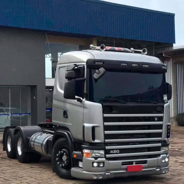 Letreiro Emblema Frontal 420 Para Caminhão Scania S4 até 2004