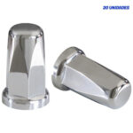 Kit 20 Capas Porca Cromada Belga 32 / 33 MM