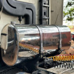 Tanque Combustível Inox Plataforma Oval 350mm para Caminhão