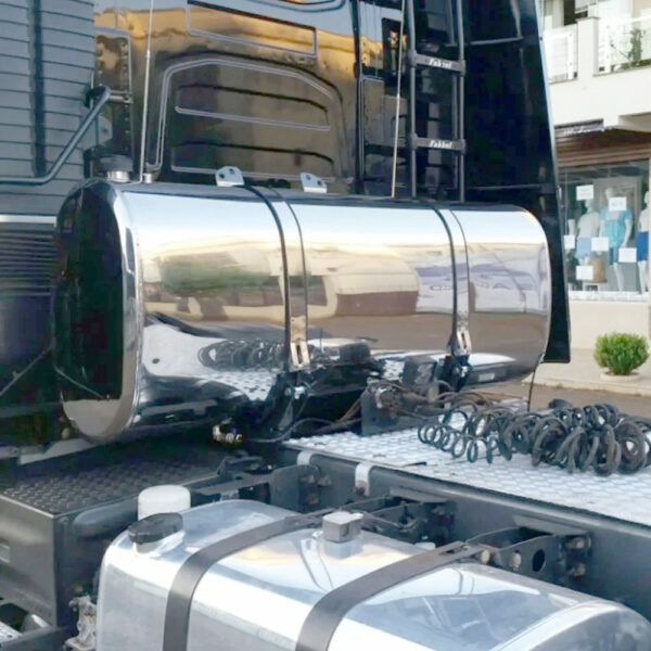 Tanque Combustível Inox Plataforma Oval 350mm para Caminhão