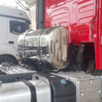 Tanque Combustível Inox Plataforma Oval 350mm para Caminhão