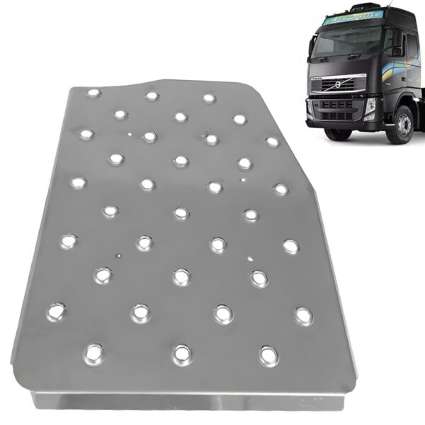 Aplique Inox Plataforma Catalizador para Caminhão Volvo FH 2010 á 2014 Aplique Inox Plataforma Catalizador para Caminhão Volvo FH 2010 á 2014