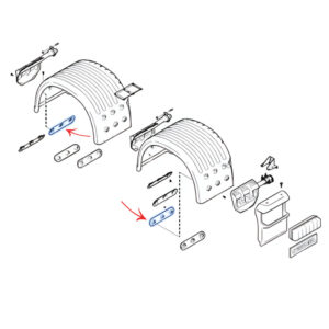 Reforço Interno Para-Lama Traseiro para Caminhão Scania S4 / S5 / S6 / S7 NTG