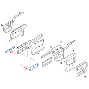 Reforço Externo Para-Lama Traseiro para Caminhão Scania S4 / S5 / S6 / S7 NTG