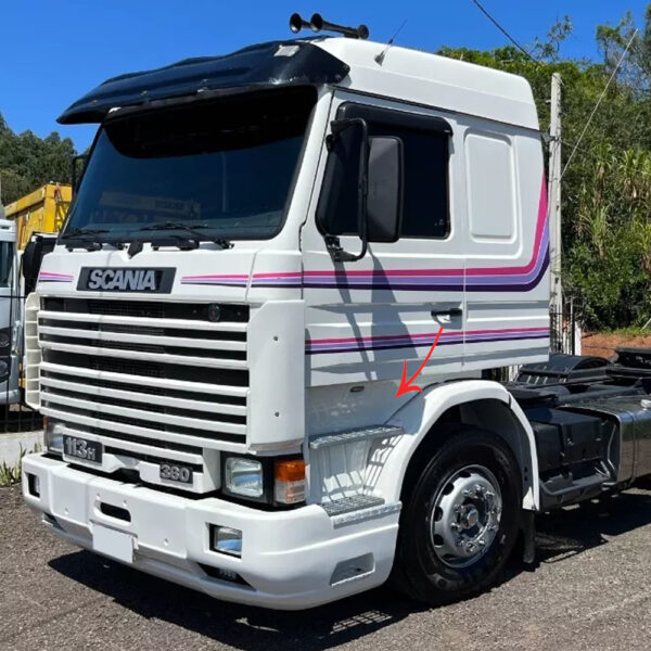 Chapa Estribo para Caminhão Scania R112 / 113 / 142 / 143 Lado Esquerdo