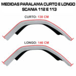 Para-Lama Cabine em Lata para Caminhão Scania T 112 / 113 / 142 / 143 Curto Lado Direito
