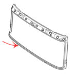 Chapa Inferior Armação Para-brisa para Caminhão Scania S4 / S5 / S6