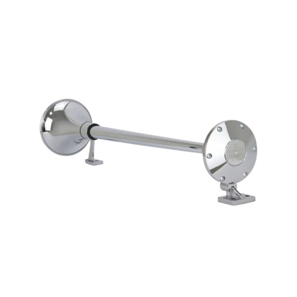 Buzina Marítima Cromada Metal Caminhão Corneta 74 cm sem Válvula