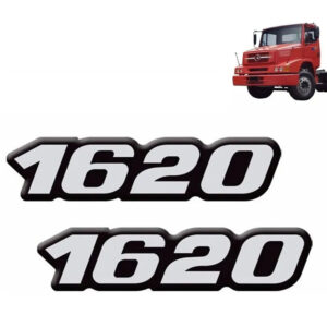 Par Emblema Resinado Lateral Para Caminhão Mb 1620