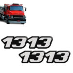 Par Emblema Resinado Lateral Para Caminhão Mb 1313