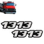 Par Emblema Resinado Para Caminhão Mb 1313