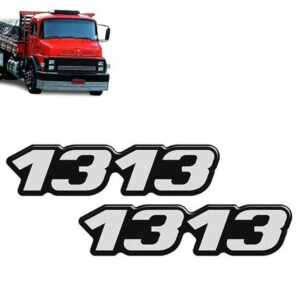 Par Emblema Resinado Para Caminhão Mb 1313
