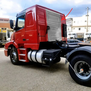 Centro Chapa Traseira Cabine Para Caminhão Volvo NH 2000 á 2004 Teto Baixo