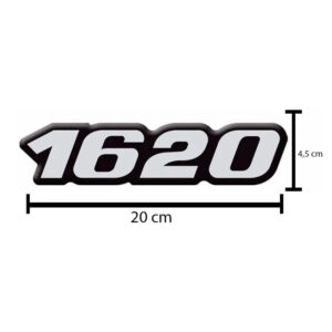 Par Emblema Resinado Lateral Para Caminhão Mb 1620