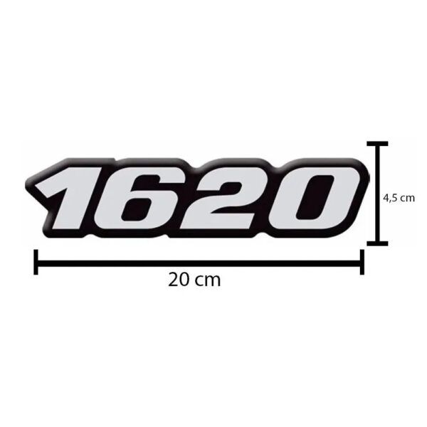 Par Emblema Resinado Lateral Para Caminhão Mb 1620