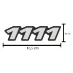 Par Emblema Resinado Lateral Para Caminhão Mb 1111