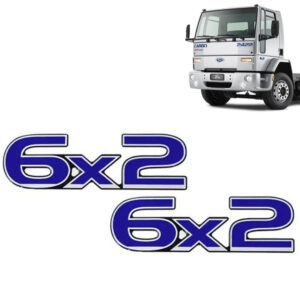 Par Emblemas Resinado Lateral Para Caminhão Ford Cargo 6x2
