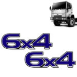 Par Emblemas Resinado Lateral Para Caminhão Ford 6x4