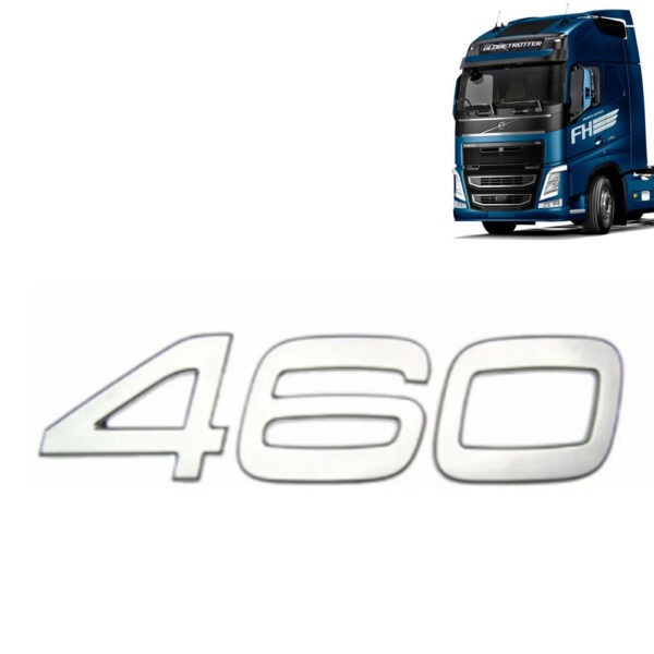 Emblema Letreiro Cromado para Caminhão Volvo FH 460 2015 á 2020 21443185 Emblema Letreiro Cromado para Caminhão Volvo FH 460 2015 á 2020 21443185