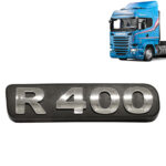 Emblema de Potência Cromado para Caminhão Scania R400 Após 2010