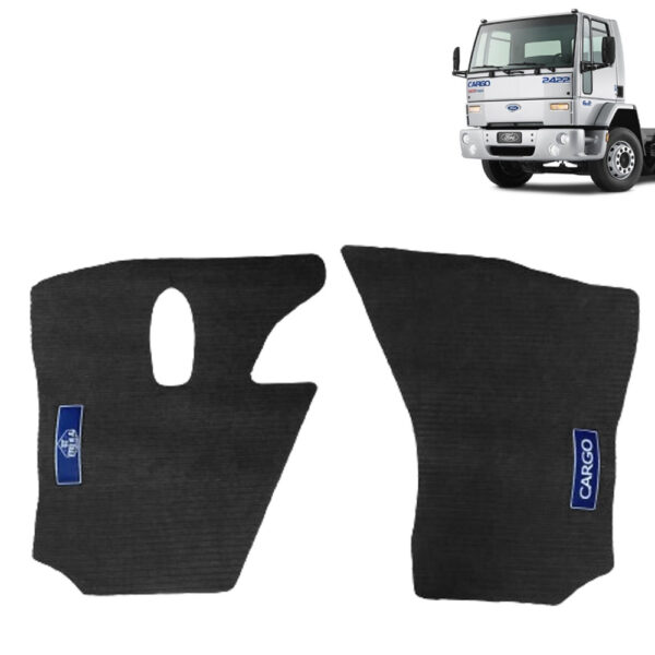 Par Tapetes Borracha PVC para Caminhão Ford Cargo até 2011