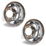 Par Calota Traseira Speedline Aro 17.5 Inox para Pneu 235 (furação 205mm)