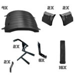 Kit Completo de Para-lamas Truck e Tração para Volvo New FH 2015 até 2021 Feixe de Mola