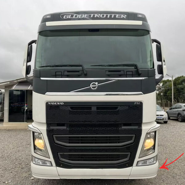 Ponteira Para-Choque para Caminhão Volvo FH 2015 á 2021 Lado Esquerdo Metal