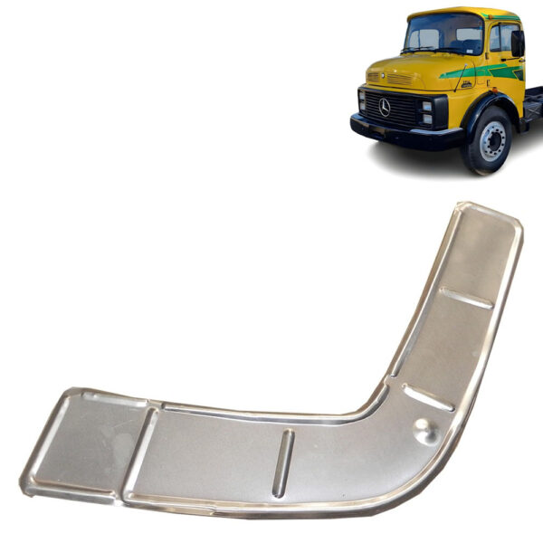 Chapa Alumínio Para-Choque para Caminhão Mb 1113 / 1513 / 1518 Cara Preta Lado Esquerdo