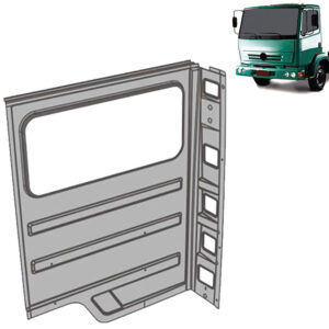 Chapa Traseira Cabine para Caminhão Mb 914c / 1720 / 1721 / 2423 / 2726 Lado Esquerdo