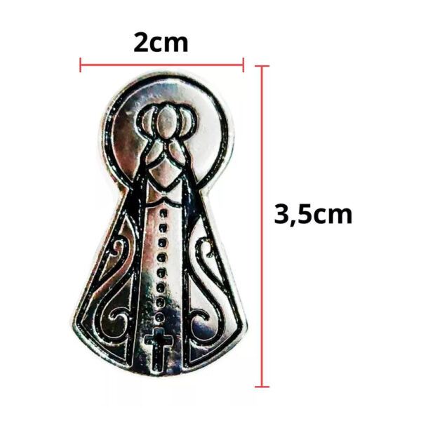 Par Parafuso para Fixar Placa Carro / Caminhão Alumínio Nossa Senhora
