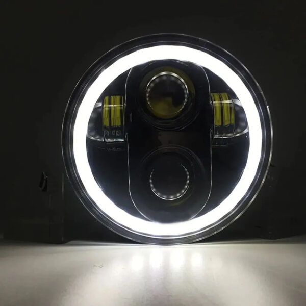 Farol Led Angel Eyes H4 40w 75 mm
