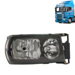 Farol Principal Mascara Negra para Caminhão Scania S5 P / G / R Lado direito