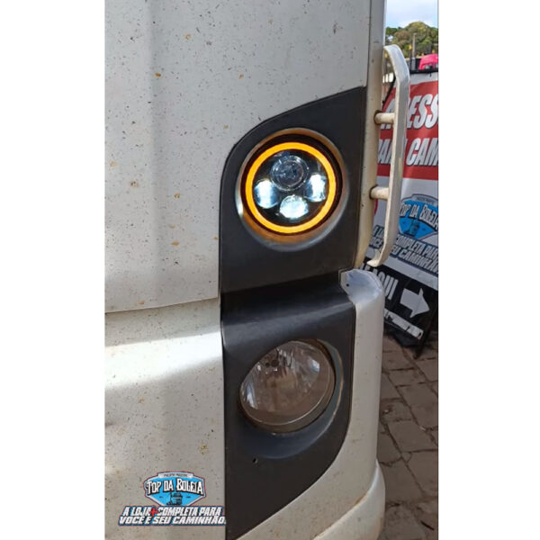 Farol Led Angel Eyes H4 40w 75 mm