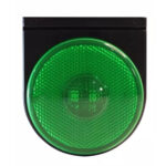 Lanterna Lateral Carreta LED Verde 85mm 12V 24V com Fio