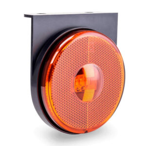 Lanterna Lateral Carreta LED Laranja 85mm 12V 24V com Fio