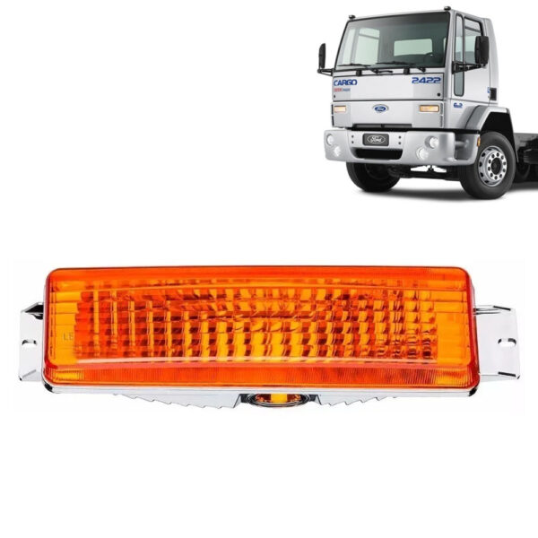 Lanterna Dianteira Pisca Laranja para Caminhão Ford Cargo até 2010 Lado Direito