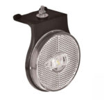 Lanterna Lateral Carreta LED Cristal 65mm 12V 24V com Fio