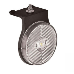 Lanterna Lateral Carreta LED Cristal 65mm 12V 24V com Fio