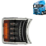 Lanterna Dianteira Pisca Led para Caminhão Scania S5 / S6  Edition V8