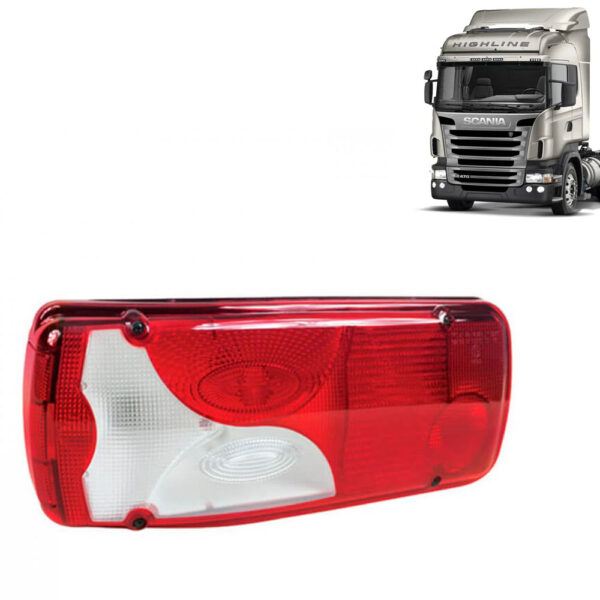 Lente Lanterna Traseira Botinha para Caminhão Scania S4 S5 Lado Esquerdo
