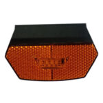 Lanterna Lateral Diamante LED Laranja para Caminhão / Carreta 12V 24V com Fio