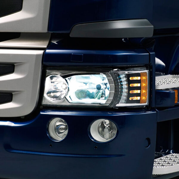 Lanterna Dianteira Pisca Led para Caminhão Scania S5 / S6  Edition V8