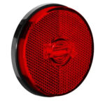 Lanterna Lateral Carreta LED Vermelha 65mm 12V 24V sem Suporte
