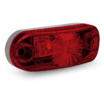 Lanterna Delimitadora Placa LED Vermelha para Universal Caminhão 12v 24v
