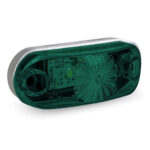 Lanterna Delimitadora Placa LED Verde para Universal Caminhão 12v 24v