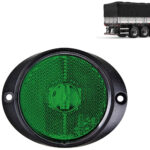 Lanterna Peito Carreta LED Universal Verde 12v / 24v