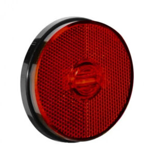 Lanterna Lateral Carreta LED Vermelha 85mm 12V 24V sem Suporte