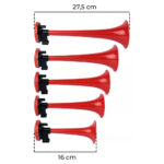 Buzina Musical 5 Cornetas La Cucaracha 12v + Rele Compressor