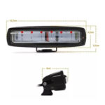 Farolete Linear Red Zone LED Luz Vermelha Laser Universal 20W